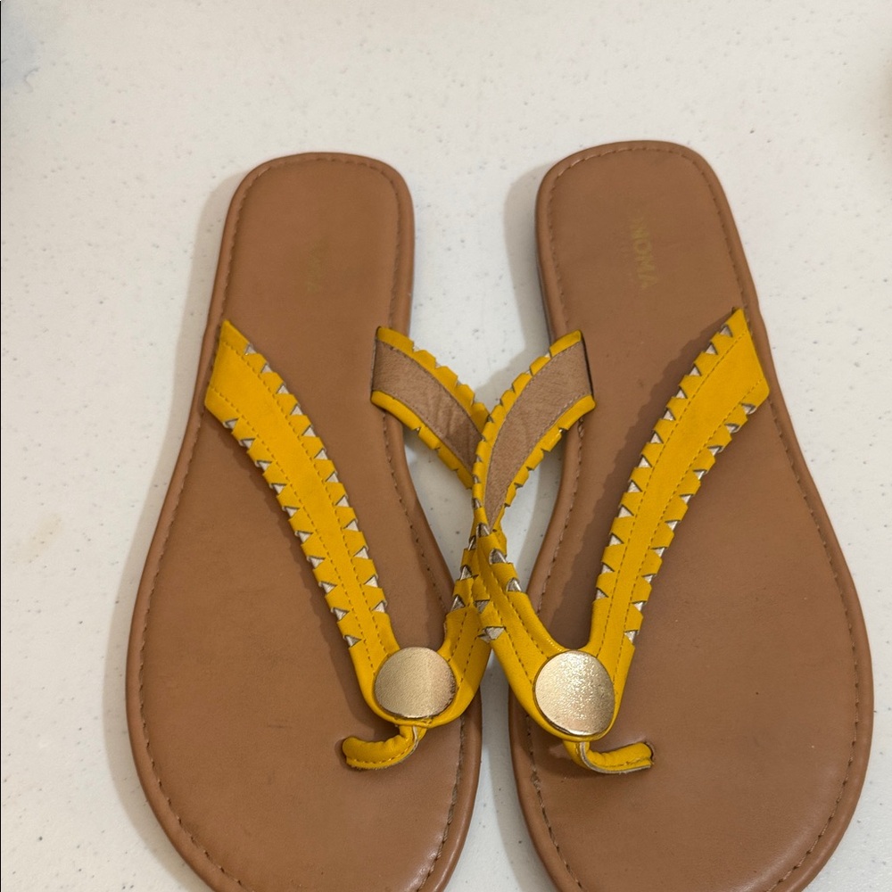 Sonoma Yellow and Brown Sandals